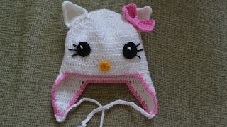 Детская шапочка "Китти" (Baby beanie "Kitty")