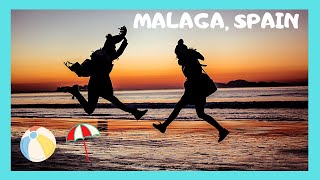 EXPLORING the beautiful BEACH of MALAGA, SPAIN  ?️