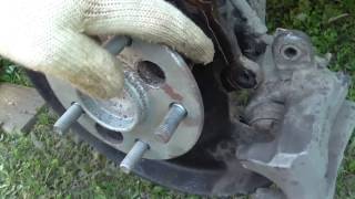 замена ступицы и датчика ABS на тойоте каролла 150
