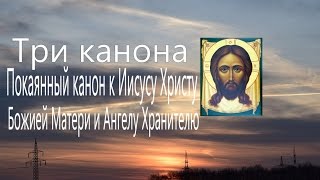 Три канона совмещённые. Покаянный канон к Иисусу Христу, Божией Матери и Ангелу Хранителю . Молитва.