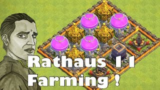 RATHAUS 11 EASY FARMING MIT JACKPOTS ! - CLASH OF CLANS
