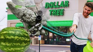 We Built Survival Weapons using ONLY Dollar Tree Items!! *CHEAPEST WEAPONS EVER*