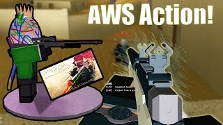 Roblox Phantom Forces - Nearly Perfect AWS Round (and Fun Clips)