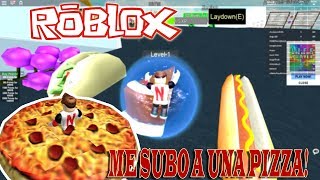 MANEJANDO UNA PIZZA XD ! GET EATEN ROBLOX