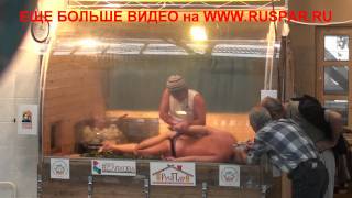 Русская баня. Парение в бане.