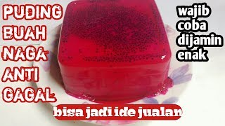 Ide bisnis murah meriah kekinian puding susu buah naga