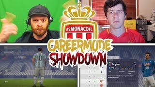 BIGGEST TRANSFER FAIL? FIFA 18 CAREER MODE SHOWDOWN!! vs. SparringDK (AS Monaco)