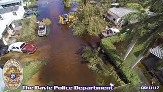 Drone footage from the aftermath of Hurricane Irma in Davie Florida
