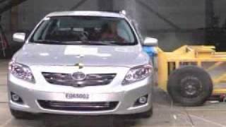 Краш-тест Toyota Corolla от EuroNCAP. Боковой удар