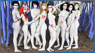 Blue Trees & Body Paint | Houston, TX