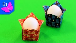 Оригами из бумаги ❤️ Коробочка для Пасхального яйца