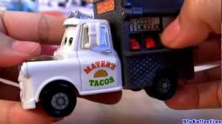 Cars 2 Taco Truck Mater #13 Diecast Mattel Disney Pixar Mater's Tacos Pixar toy review Blucollection