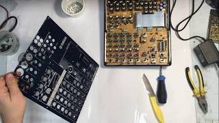 Ремонт микшерного пульта YAMAHA MG82CX(замена регуляторов )