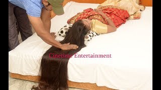 Shiny Long Hair Sejal On Bed Hair Play