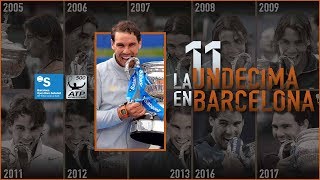 Rafael Nadal 11 Barcelona Titles Tribute