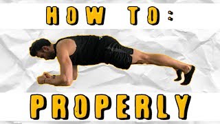 How To Do The Plank Properly For Optimal Core & Glute Strength