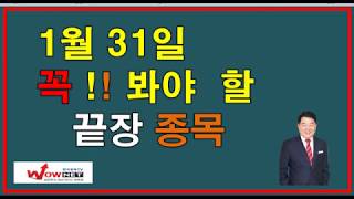 [주식]1월31일(금요일) 꼭!! 봐야 할 끝장종목/바디텍메드,수젠텍