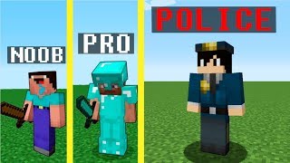 Minecraft Noob vs Pro vs Policeman : JAILBREAK PRISON ESCAPE challenge - Minecraft Battle