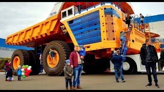 Самые БОЛЬШИЕ САМОСВАЛЫ в мире Завод БЕЛАЗ Карьерные машины и самосвалы Big cars Belaz