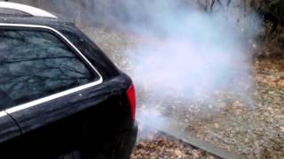 Hot Chick Seafoaming Audi In Snowstorm