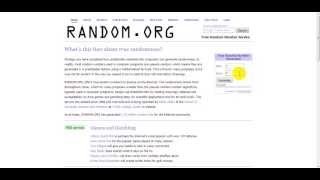 Как подтасовать результаты сайта random.org