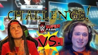 Luge vs SuperZomgBBQ !! Pack Challenge! WWE SUPERCARD S.3