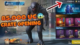 85,000 UC Monstrous Suit CRATE OPENING | BIGGEST CRATE Opening OF PUBG MOBILE