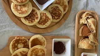 ماكاين ما احلى من البانكيك للفطور ديال الوليدات مالح و حلو pancakes sucrè salès