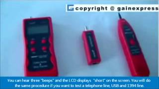 Cable Tester and Inspection Instrument with 5 ports and Audio alarm for different circuit status