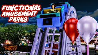 REALISTIC FUNCTIONAL AMUSEMENT PARK - TUTORIAL AND CC OBJECTS DOWNLOAD LIST | THE SIMS 4