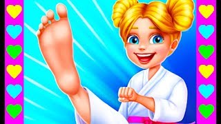 КАРАТИСТКА против ХУЛИГАНА! СЕРИЯ 2! Как получить черный пояс. Мультфильм для девочек.
