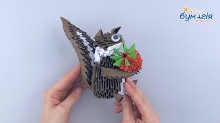 Модульное оригами 3Д • Белка с клубникой • OM-6060