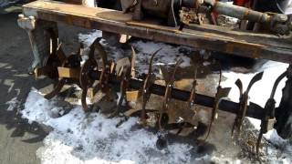 Фреза из дорожной щетки на т 25 проба