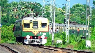 EMU Train Entered Through A Beautiful Rail CURVE | Bandel-Katwa Local | Eastern Railway