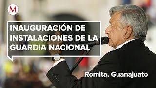 AMLO inaugura las instalaciones de la Guardia Nacional en Romita, Guanajuato