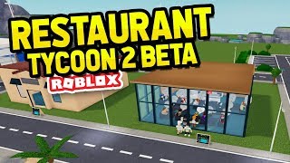 ROBLOX RESTAURANT TYCOON 2 BETA