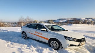 Веста 1.6МТ (подменный)/Поездка по тайге УРАЛА/Черемшанский карьер!Много снега)