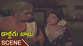 Jayalalitha, Shoban Babu Emotional Scene || Doctor Babu Telugu Movie || Shoban Babu, Jayalalitha