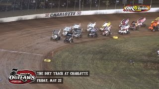 Highlights: World of Outlaws Sprint Cars The Dirt Track at Charlotte May 22nd, 2015