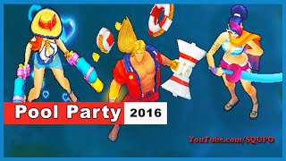 All Pool Party Skins 2016 (League of Legends)