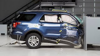 2018 Ford Explorer passenger-side small overlap IIHS crash test