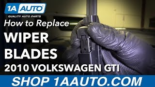 How to Replace Windshield Wipers 10-14 Volkswagen GTI
