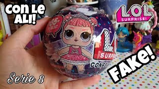 LOL SURPRISE CON LE ALI!!! Confetti pop Serie 8 FAKE!!! False come saranno?? Monster lol??