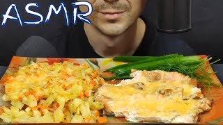 АСМР КАРТОШКА С РЫБОЙ И СЫРОМ МУКБАНГ | ASMR POTATOES WITH FISH AND CHEESE MUKBANG  | 먹방