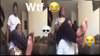 HEAD SCISSORS CHALLENGE ✂️ (GONE WRONG)