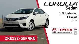 Toyota Corolla sedan GLi - 1.8L Petrol (unleaded) - 5 seater - LHD