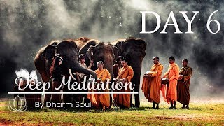 第六天 - 60分鐘深度冥想 - 西藏缽音. 思緒調整 & 正能量 - (DAY 6 Meditation) Tibetan Healing Bowls