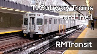T1 Subway Trains on TTC Line 1 - 2020 | Railfanning
