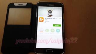 How to Install UC Browser  Surf it Fast for android in Samsung Galaxy S5