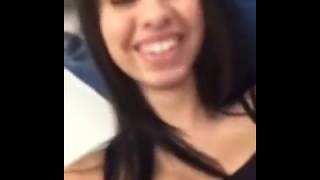 Girl`s Navel fingering and play